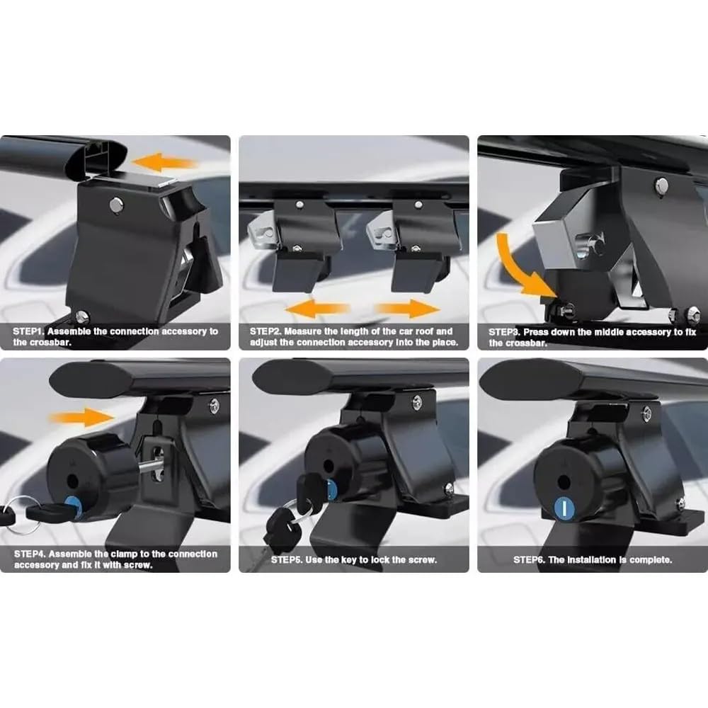 Dachgepäckträger Für Ford Focus 2011-2018 - Aluminium Querträger Set Für Fahrradträger & Dachboxen