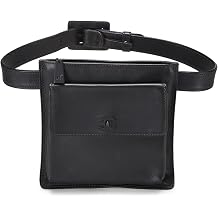 Pre-Loved Black Calfskin Waist Pouch, Black