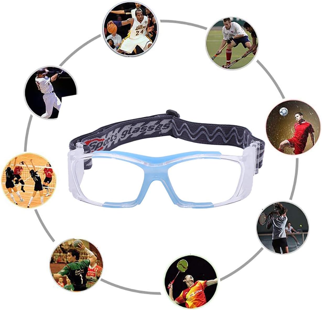 SooGree Basketball Dribbling Glasses Sports Protective Eyewear Goggles for Men Women