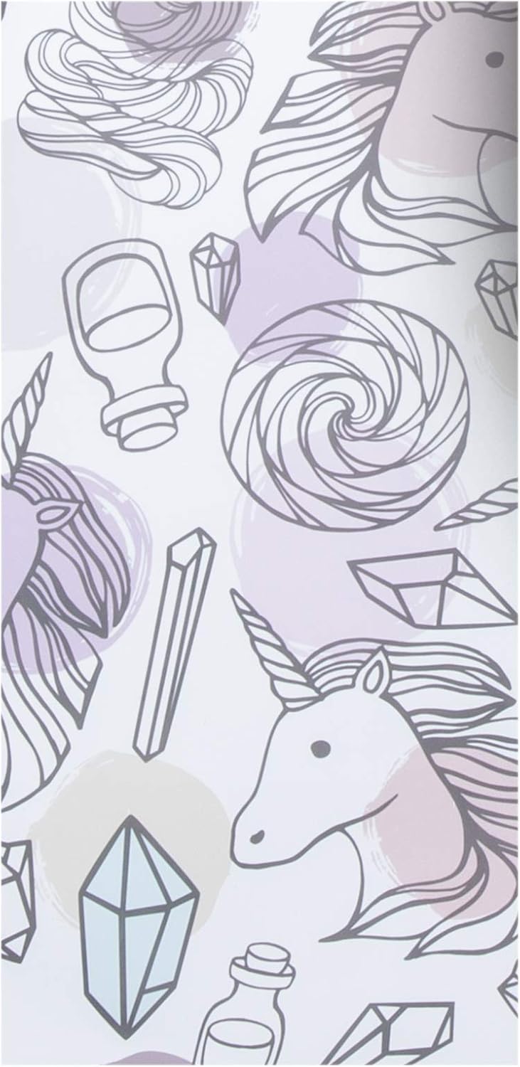 Mind Reader WALLDOT-ASST Dot Locker, Repositionable, Magnetic Wallpaper, Removable Decorative Wall Covering, Multi-Color