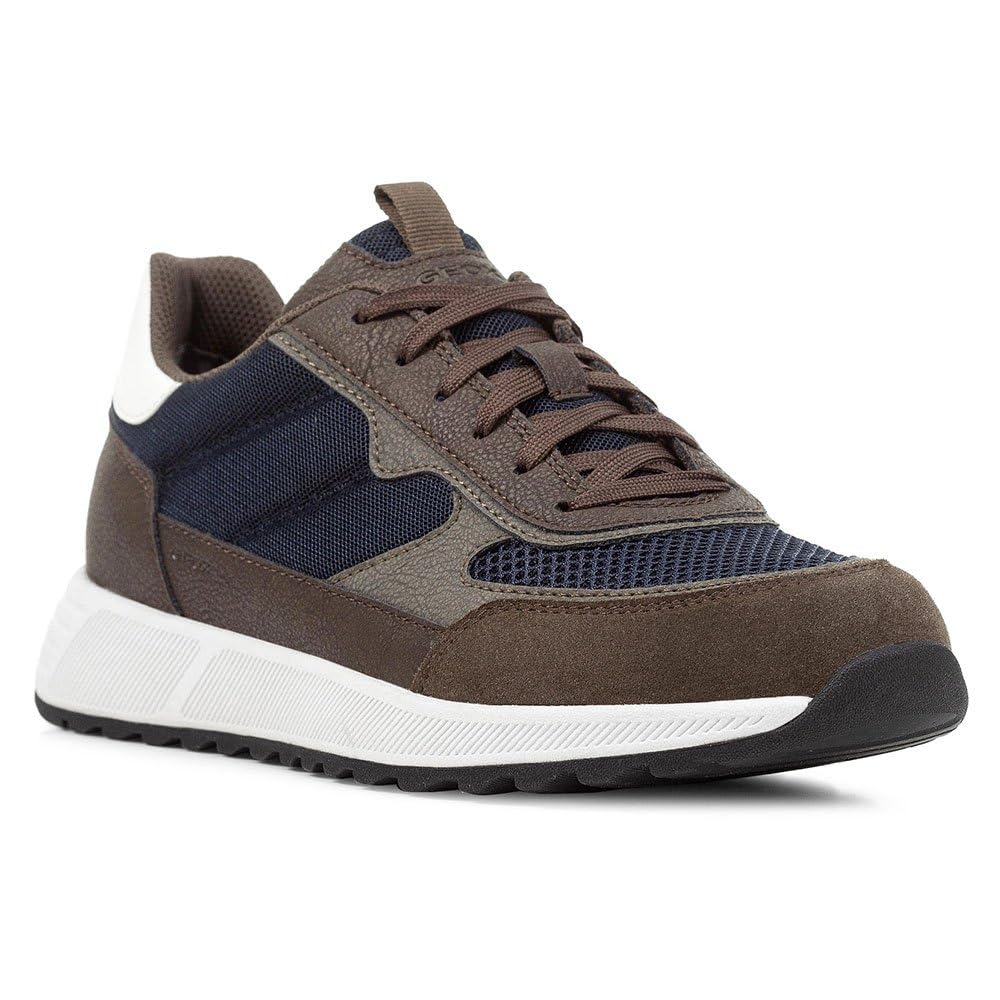 Geox Men's U Molveno B Trainers, Dk Olive Navy, 6.5 UK