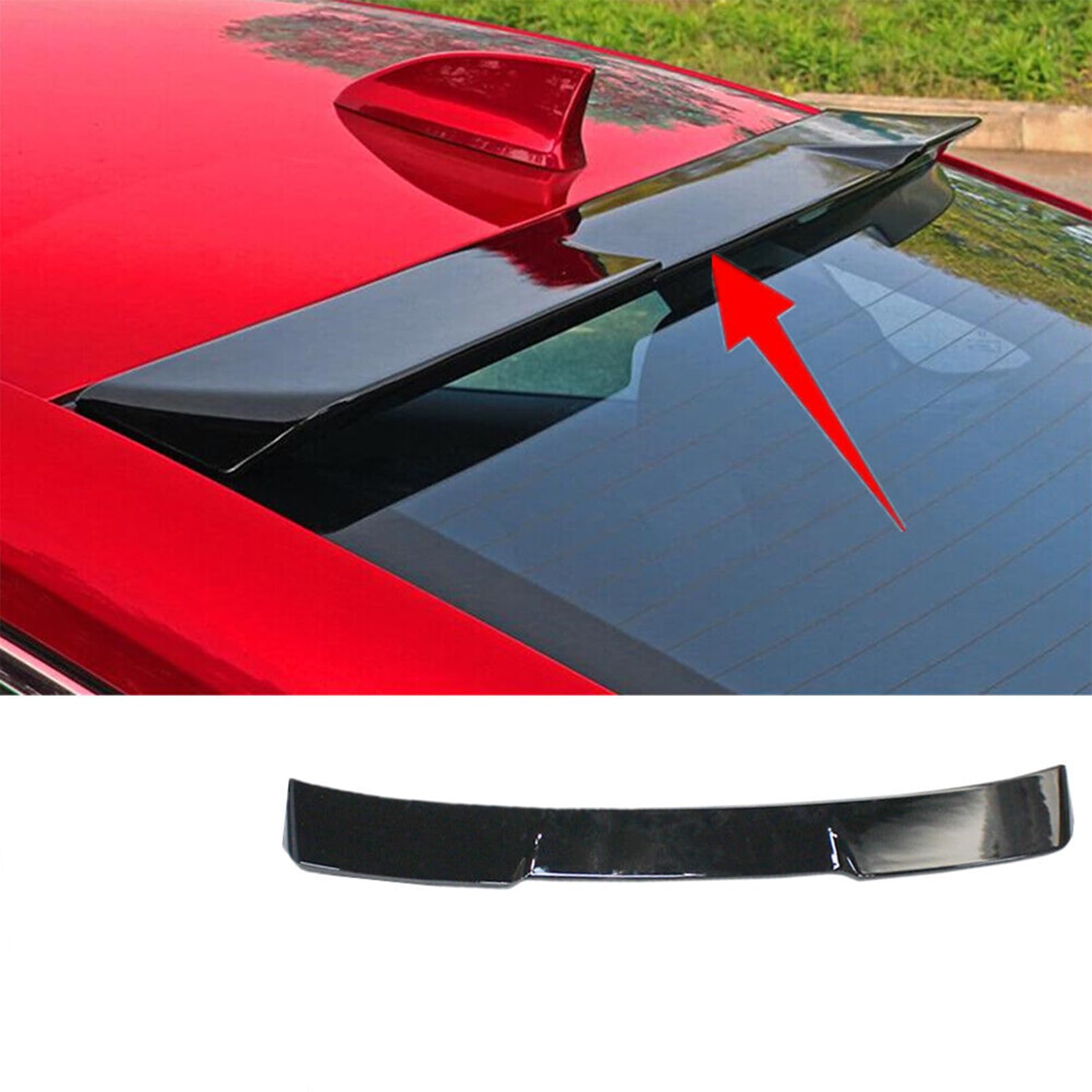 MUTUSAISI Rear Roof Window Spoiler Wing Roofline Compatible with Honda Civic 2022 2023 2024 Sedan Accessories