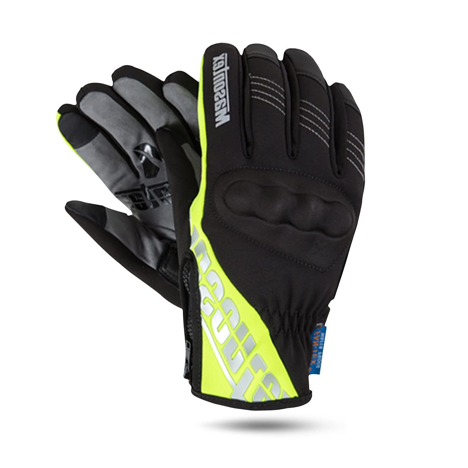 Gants de Moto, Gants à Écran Tactile Plein pour Femme et Homme, Gants Moto Coupe-Vent et Étanche pour VTT, Moto Cross, Scooter, Vélo et Autres Sports de Plein Air