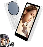 Tela magnética de selfie, monitor de selfie para iPhone, tela de selfie externa, usando câmera traseira do telefone para selfie Vlog Live Stream TikTok, compatível com iPhone Samsung