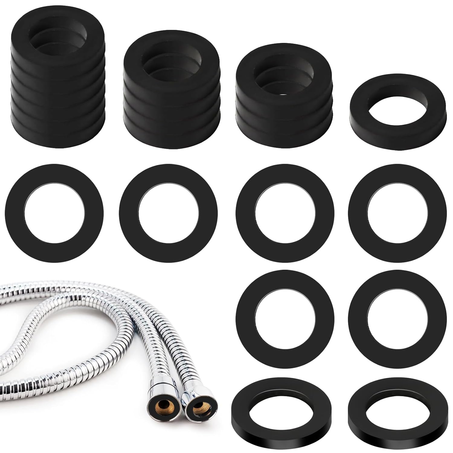 Aphrordity 30 Pieces Shower Hose Washers, O Hose Washers