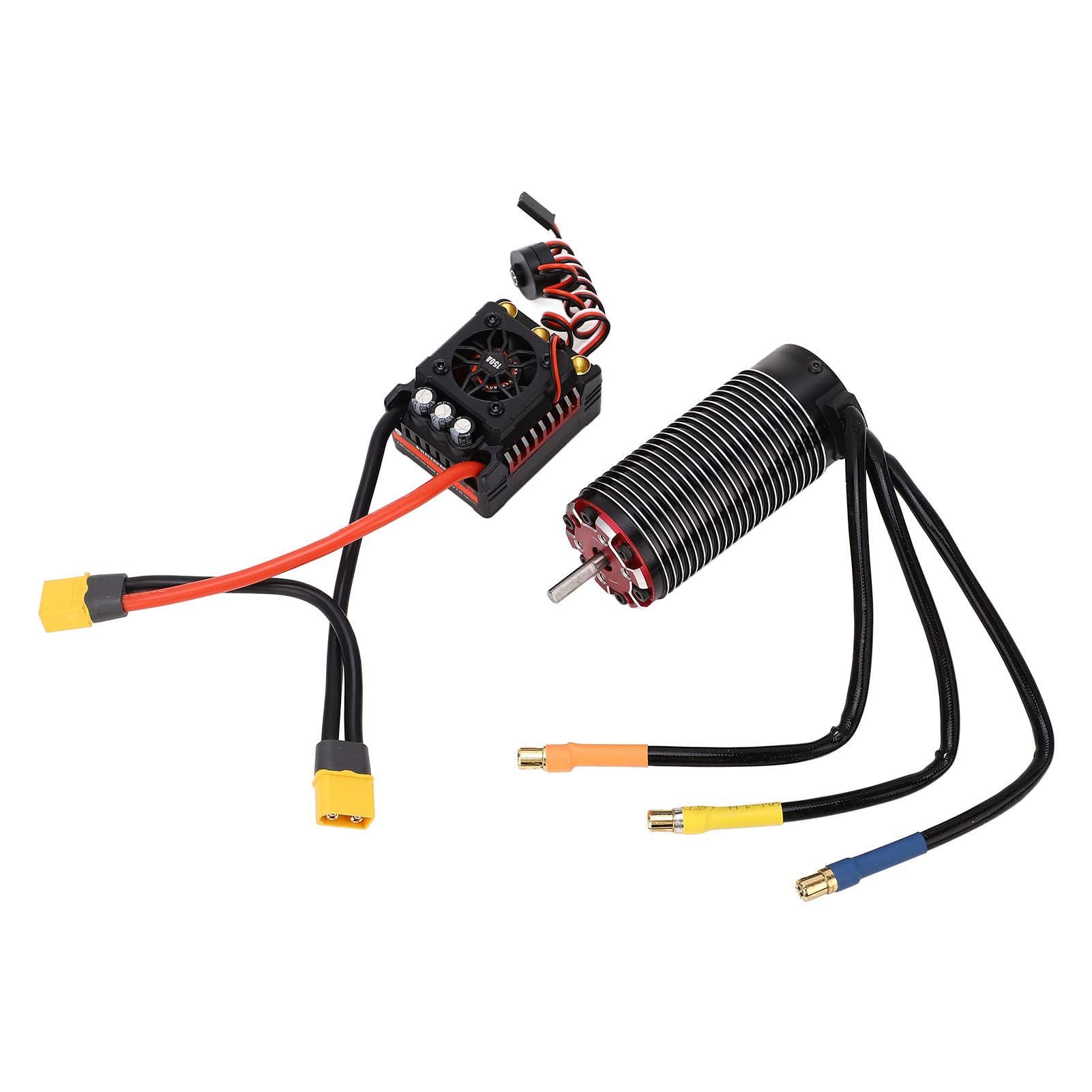 Combo de Motor sin Escobillas A Escala 1/8, Juego de Controlador de Velocidad Elctrico 4092 1450KV con Motor sin Escobillas A Escala 1/7 1/8 Esc de 150 y Combo Esc