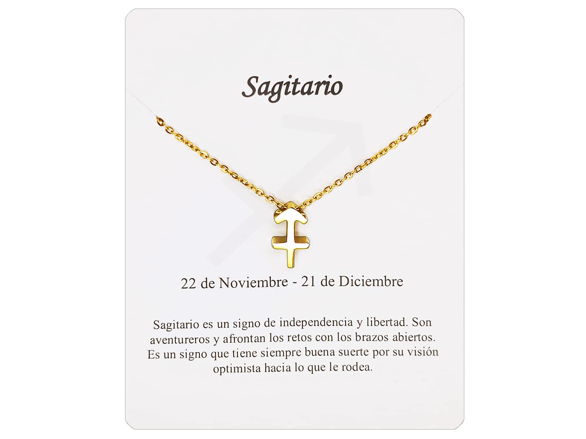 Collar Signo Zodiaco Acero Inoxidable hermosa Tarjeta Significado Signo Zodiacal Colgante Horóscopo Para mujer Regalo Cumpleaños — view 22