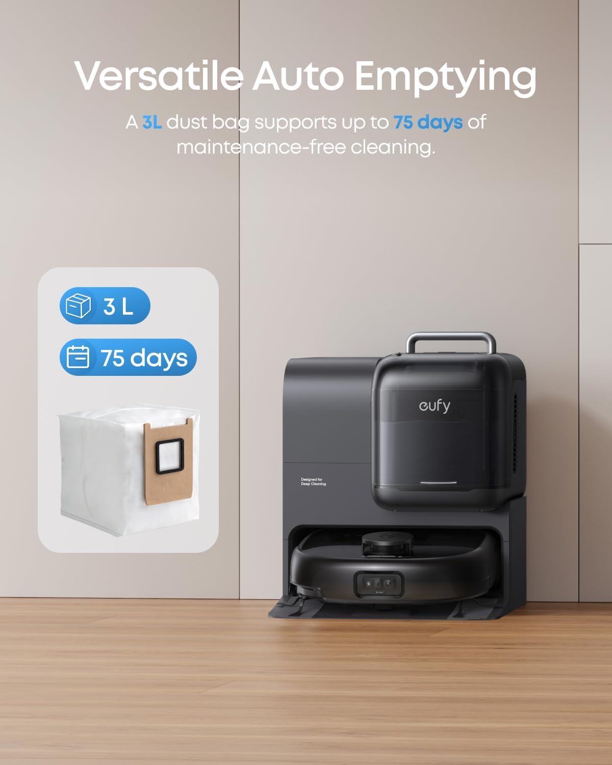 eufy Dust Bag for Robot Vacuum Omni E25/E28, 3 packs included, 6