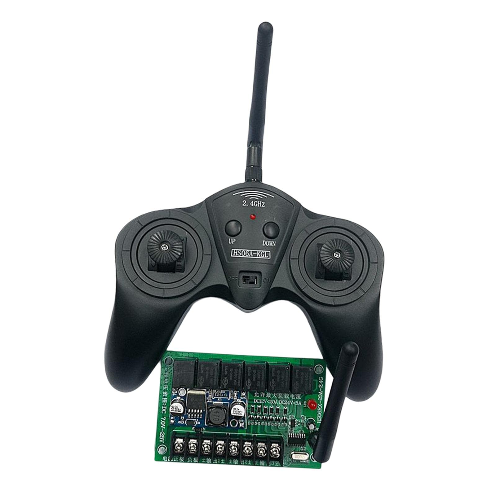 Oshhni Módulo Receptor Inalámbrico para Control Remoto RC, 2.4G 6 Canales, Múltiples Funciones, Plástico, Compatible con Coches de Control, B