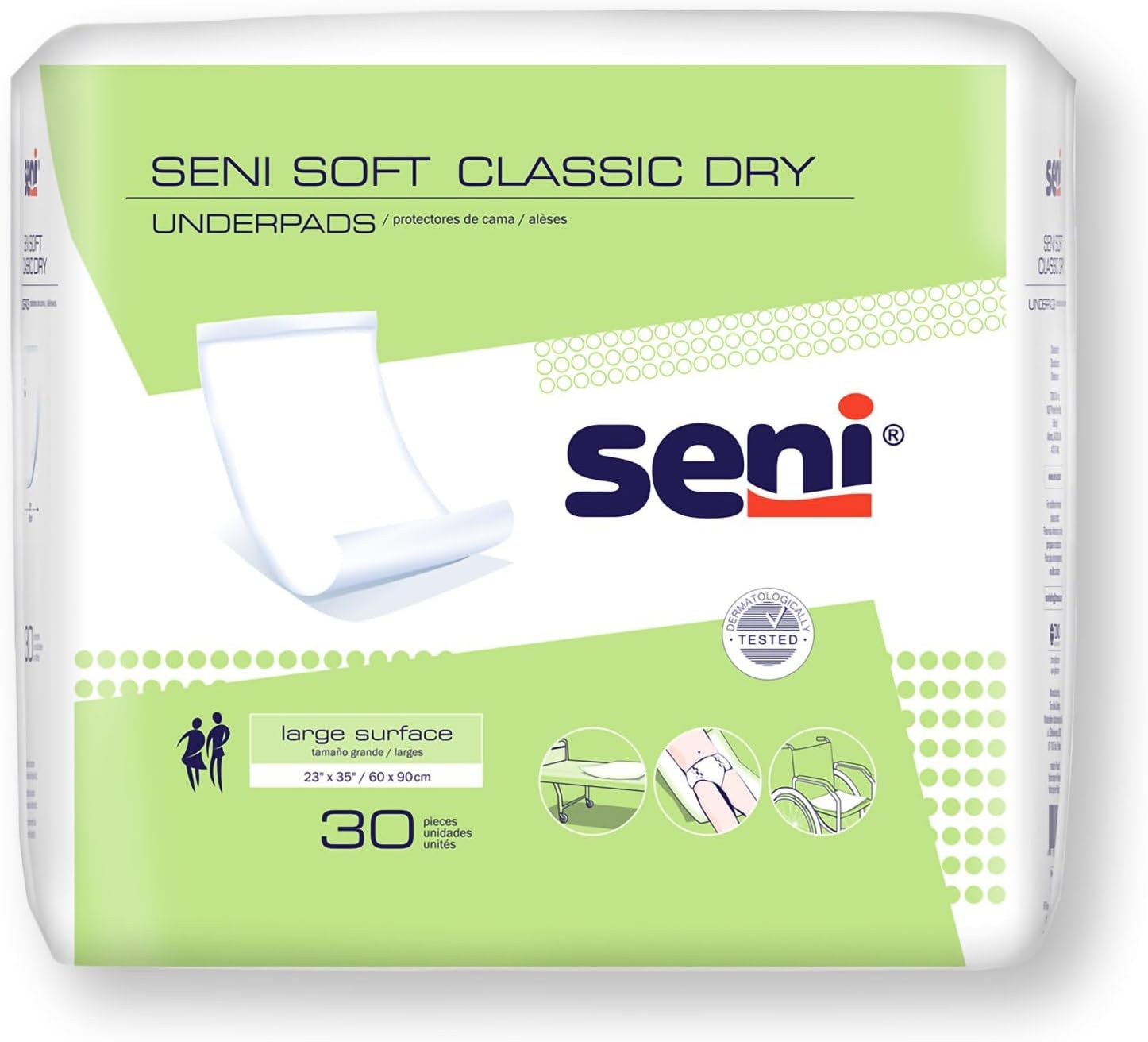 Seni Soft Classic Dry Disposable Underpad Cellulose Pulp 23X35 S-0330-UC1 120 Pads