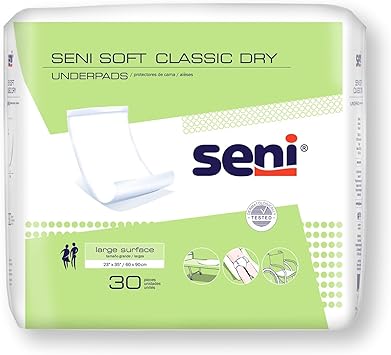 Seni Soft Classic Dry Disposable Underpad Cellulose Pulp 23X35 S-0330-UC1 120 pads