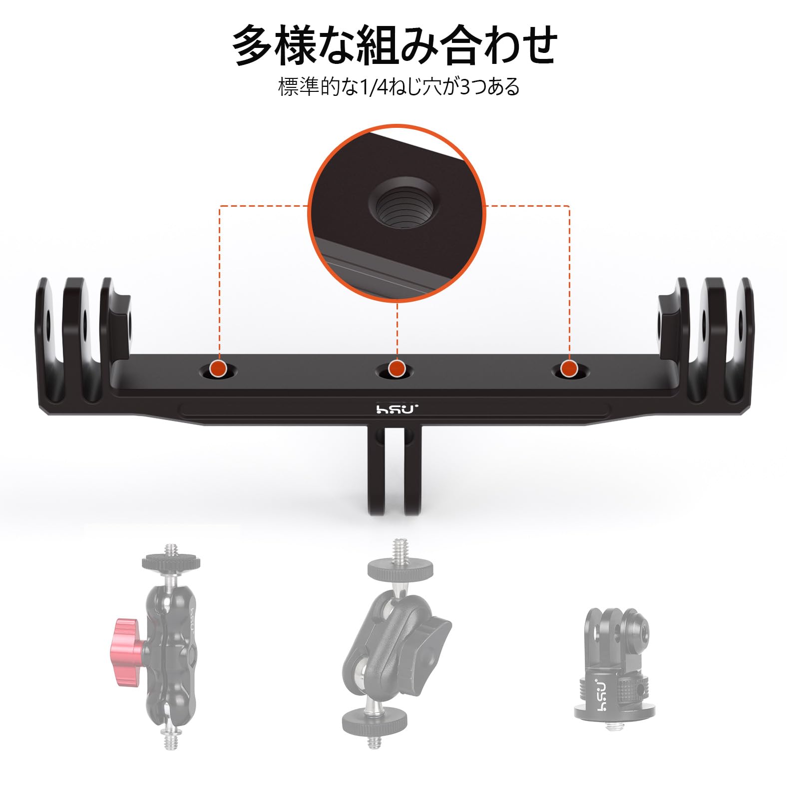 iFi GO pro + MACH60本体 + おまけでT2-2pinアダプタ GoPro（ゴープロ） アクセサリー 三脚 ネジ 用 フィンガー ジョイント