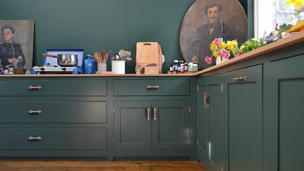 12Pack|3.5'' Drawer Pulls Antique Copper Kitchen Cabinet Handle Euro Vintage Style,Retro Dresser Door Handle Furniture Hardware,5â€? Total Length