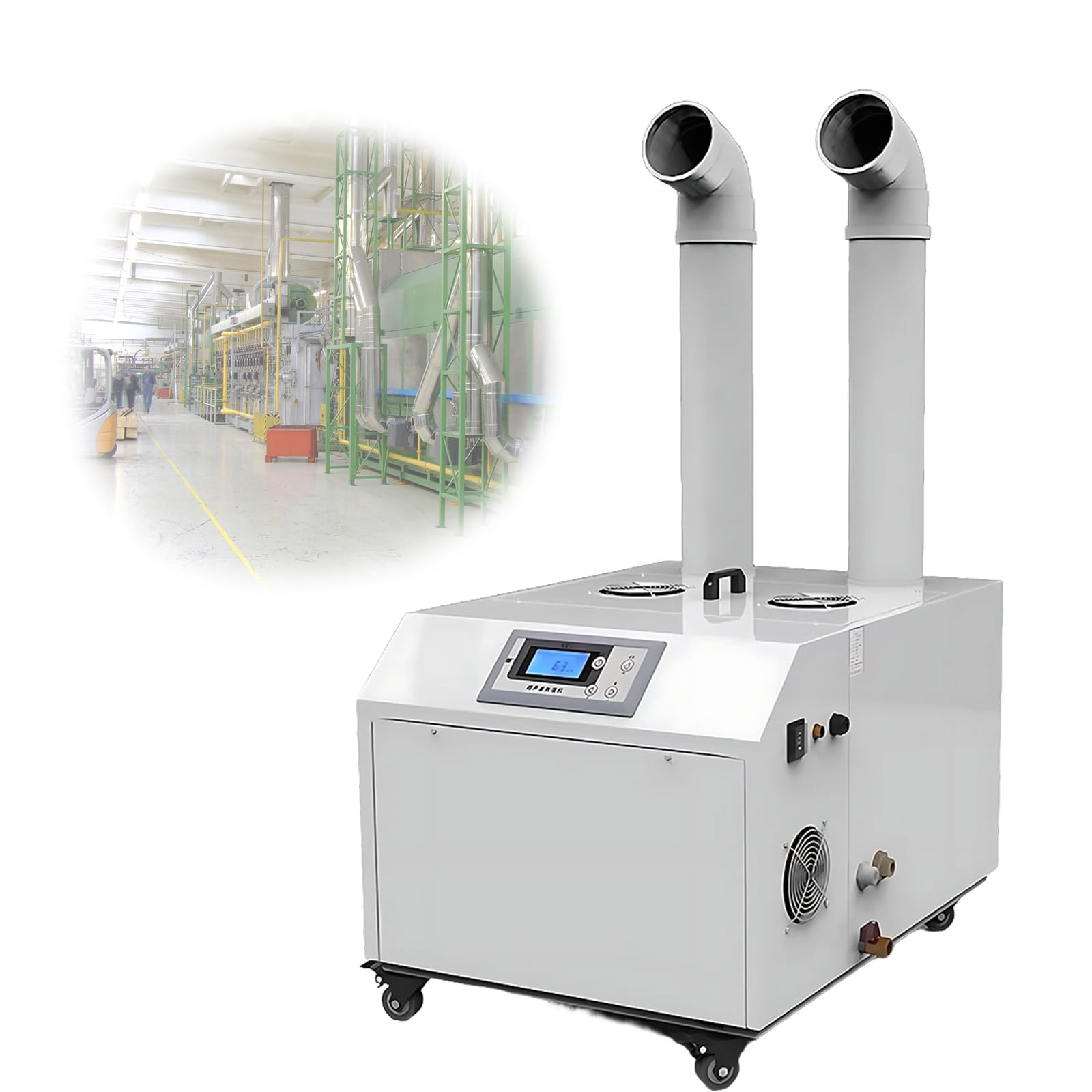 Industrial Ultrasonic Humidifier Waterproof Toroidal Transformer Suitable for 100-120 Square Meters Factory or Scenic Area humidification Capacity 9