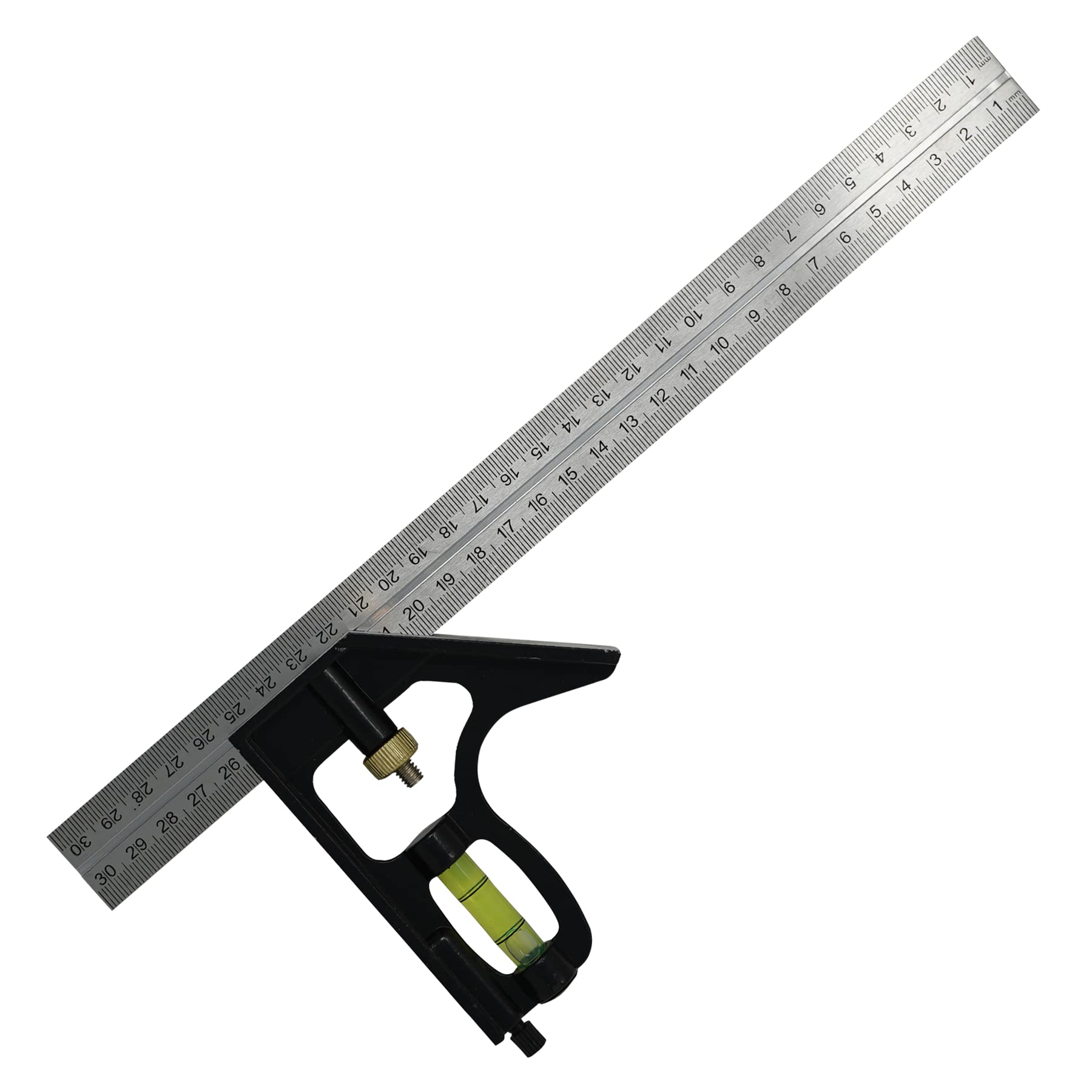 Dapetz Blue,Black ® Combination Square 300Mm Metric – Accurate Carpentry Square Made Of Metal With Stop Ruler And Scribing Tool Accurate And Adjustable Woodworking Measurement.