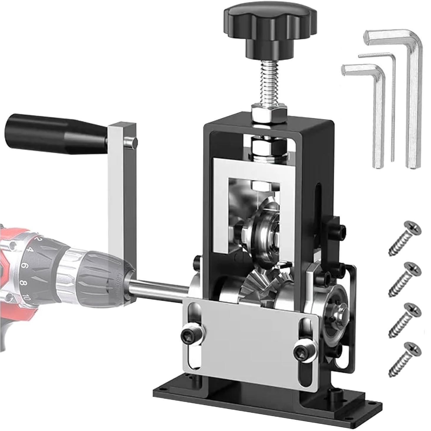 Spelacavi Manuale Multifunzionale - Pinza a Manovella da 1 a 20 mm per Riciclare Rifiuti di Rame