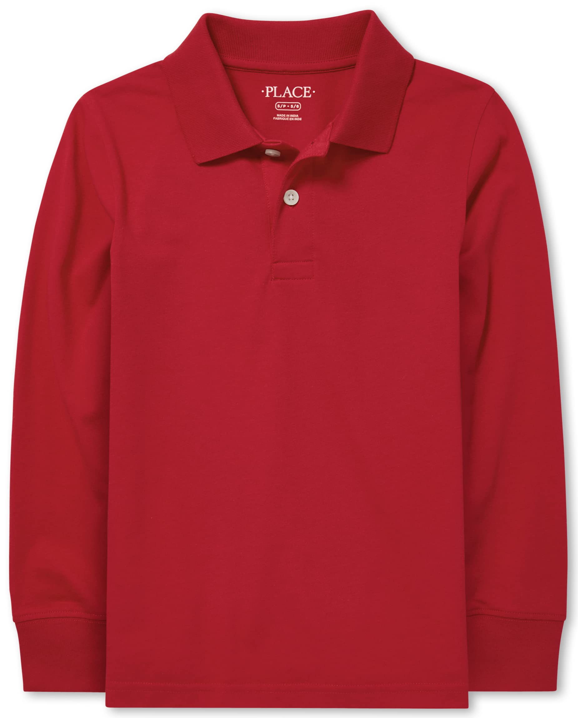 The Children's PlaceBoys' Long Sleeve Soft Jersey Knit Polo