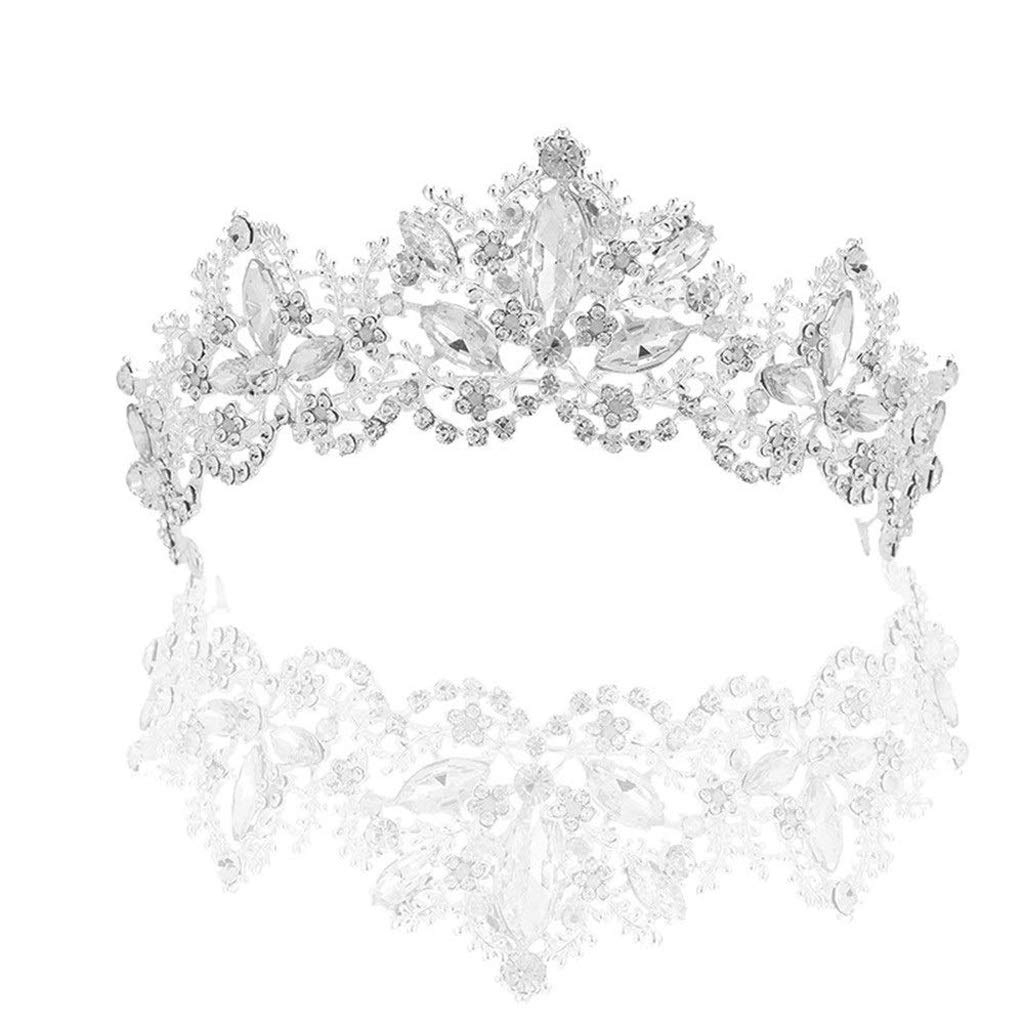 Cristal rhinestone nupcial corona de lujo tocados de pedrería fina para novias exclusivas