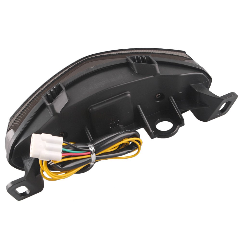 Luz trasera de señal de giro y freno de scooter, lámpara LED integrada para ER6N 2009 2010 2011