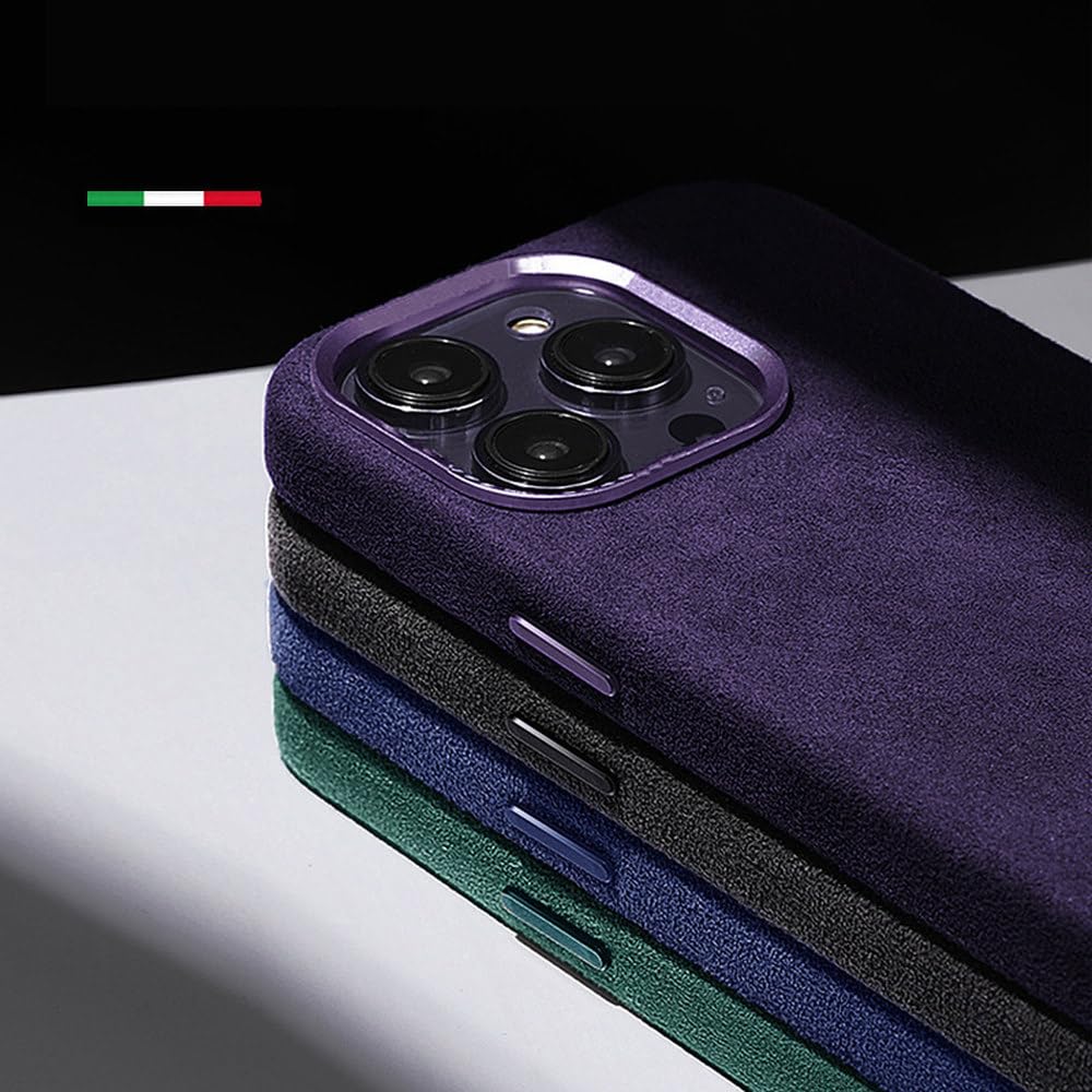 Funda Protectora de Metal para iPhone 12, 13, 14, 15, 16 Pro MAX, con atracción magnética, de Alta Gama, importada, Azul, para iPhone 15 Plus