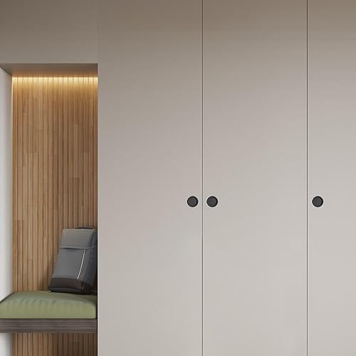 Miniatura 7 de Ravinte Paquete de 6 tiradores de dedo para puerta de armario de 2-18 pulgadas, accesorios para puerta corrediza de armario, fácil instalación a