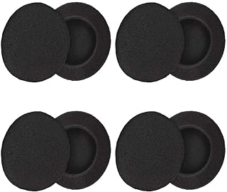 4 Pairs (2.4") Replacement Foam Earpads Cushion Covers Compatible with H600/H330/H340/MDR-G45LP/MDR-G55LP/MDR-G410LP/MDR-G101LP/MDR-G42LP/MDR-G45/IF240R/SRF-HM33/MDR-027 Headphones (Black)
