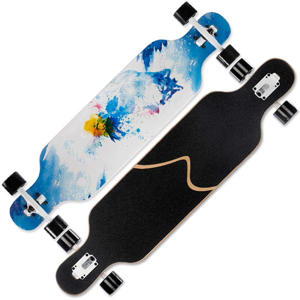 YQQ-MOTION Freestyle Longboard Skateboard Skateboard 41 Inches Cruiser The Best Gift Dancing Skateboard Outdoor Sports for Adult Kids Beginners Girls Boys