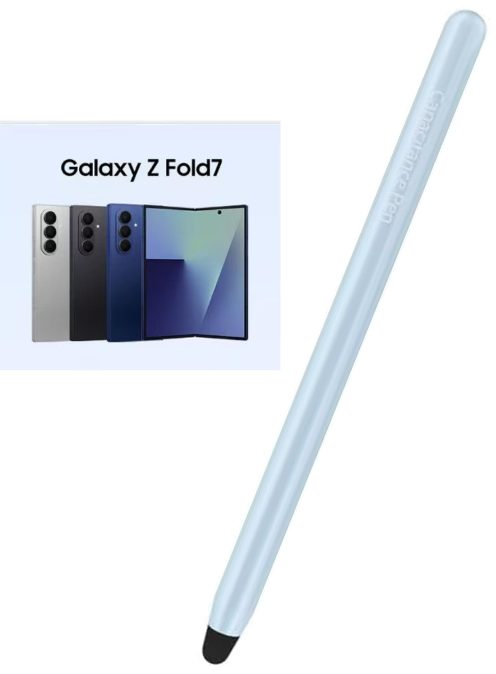 S Pen for Samsung Galaxy Z Fold 7 - Dual Screen Compatible Stylus Pen with Metal Body & Soft Rubber Tip - Blue Writing Drawing Tool-image-18