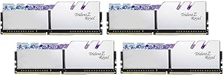 G.SKILL Trident Z Royal Series (Intel XMP) DDR4 RAM 128GB (4x32GB) 3200MT/s CL16-18-18-38 1.35V Desktop Computer Memory UDIMM - Silver (F4-3200C16Q-128GTRS)