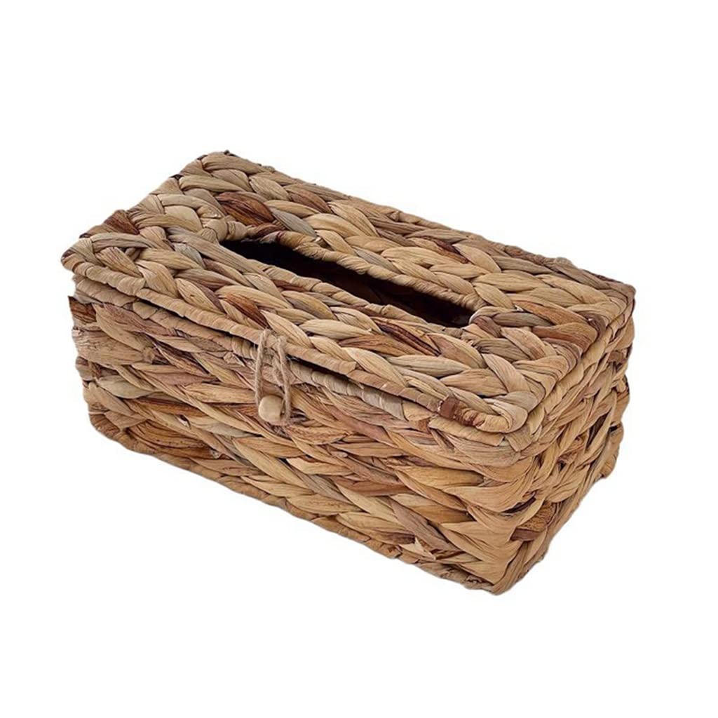 Scatola di fazzoletti Intrecciati Coperchio in Tessuto di Rattan Scatola di Carta igienica Soggiorno for la casa Pompaggio di scatole di Carta