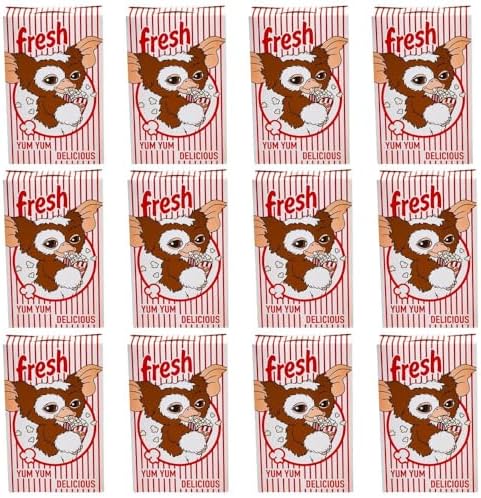 5" x 8" Gremlins Gizmo Red & White Fresh Popcorn Boxes - 12 pieces image 5