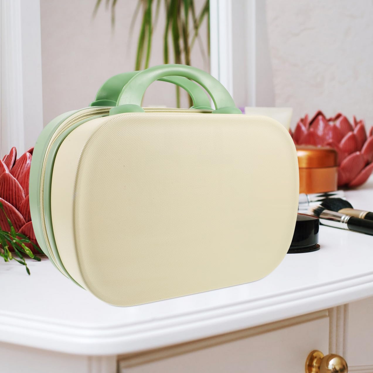 Ipetboom Hartschalen Kosmetik Reisekoffer Für Frauen Tragbare Make-up Tasche Mit Großem Stauraum Und Schockfest Für Reisen Und Alltag