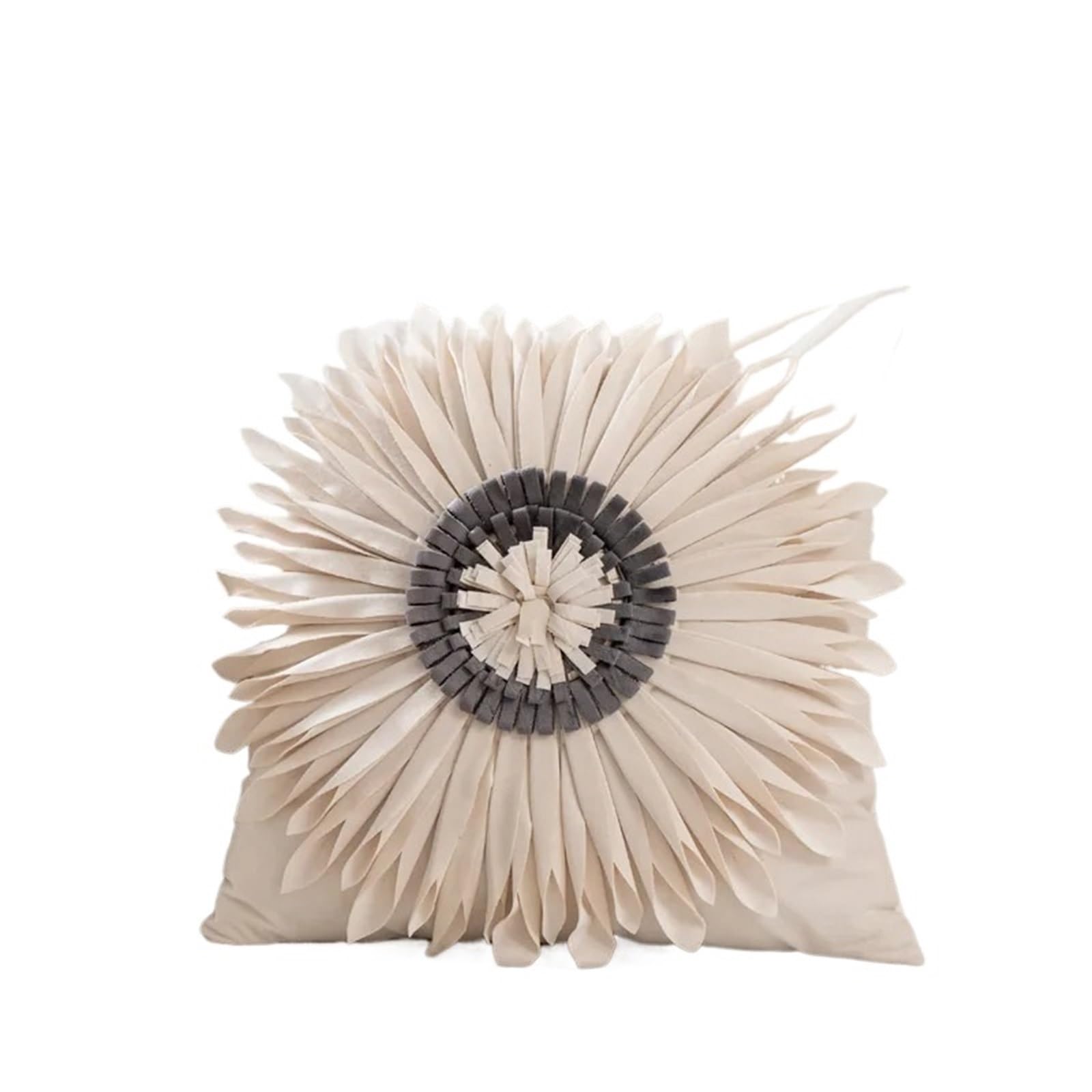 LCKKJHG Daisy Design Cushion Cover 45x45cm Room Decor Sunflower Throw Pillow Bedroom Living Pillowcase(Cream White)