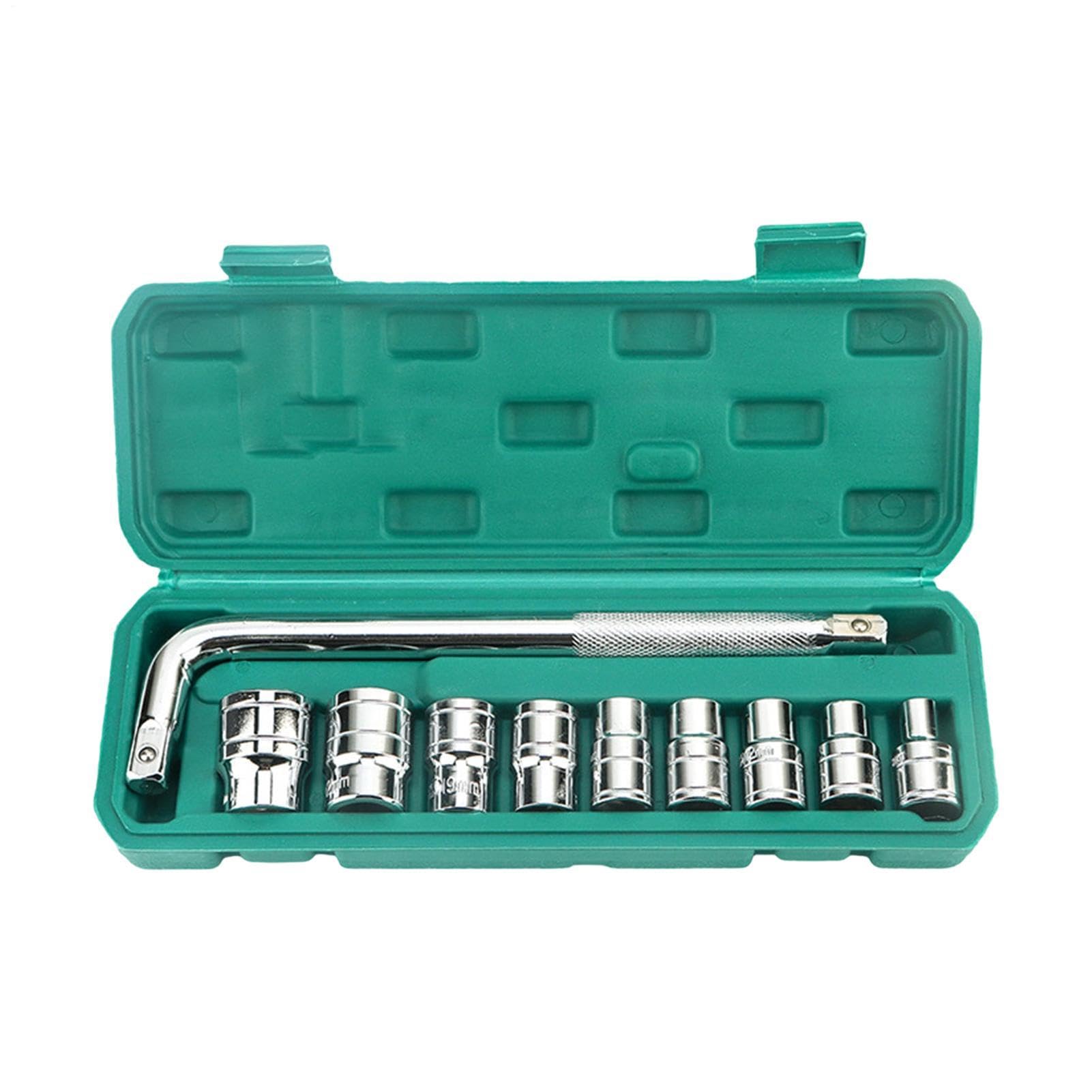 Juego de Llaves de Vaso para Coche Herramienta Portátil Multifuncional | Kit de Herramientas de Mecánico con Llaves de Vaso para automóvil, motocicleta, vehículo, electrodoméstico y