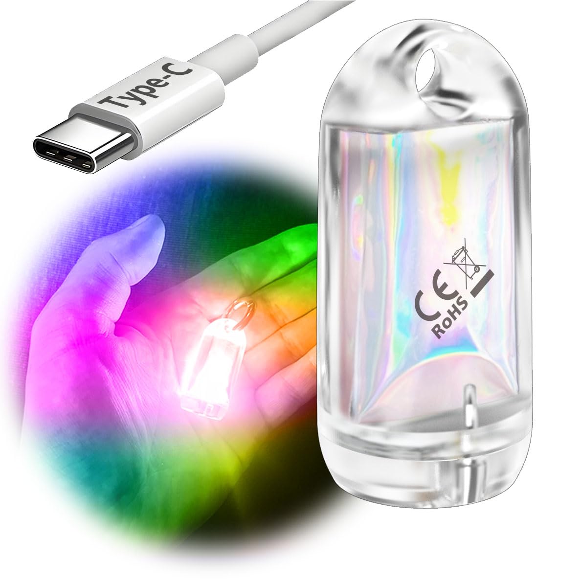 Amazon.co.jp: DOKEEP 超ミニ LEDライト 超軽量 11g USB充電式 EDC 高
