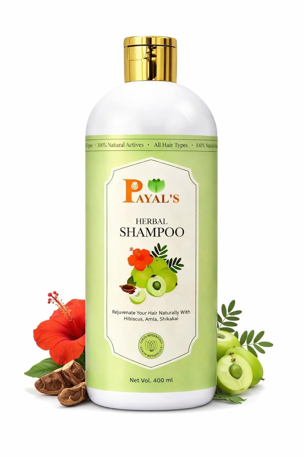 Herbal Shampoo 400ml For All Hair Type