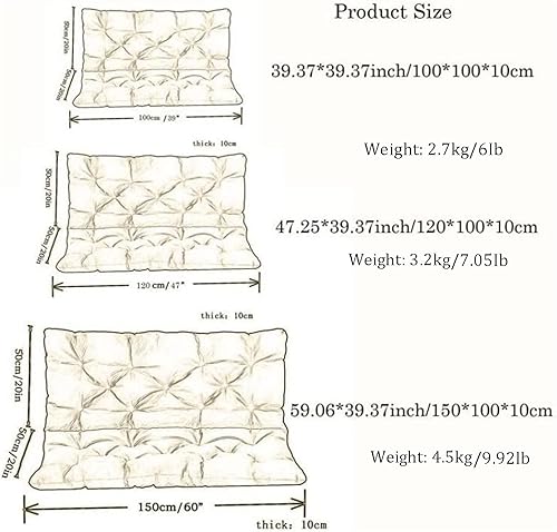 Maeppara Cojines y almohada para silla de columpio de jardín, impermeables, fundas de cojín de banco para jardín, patio, planeadores al aire libre, disponible en Yaxa Colombia