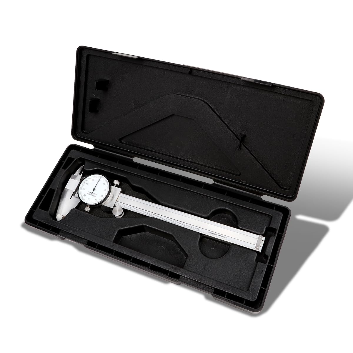 Premium 6'' Shockproof Dial Caliper with Lockable Head High-Grade Stainless Steel Fits with Accurate Measurements Use