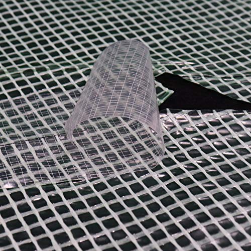 Aquagart 1 Rolle 8cm x 15m Reparaturklebeband für Gitterfolie Gewächshausfolie Spezial Klebeband einseitig extra stark für Luftpolsterfolie Folien Gewächshaus Klebeband wetterfest uv beständig