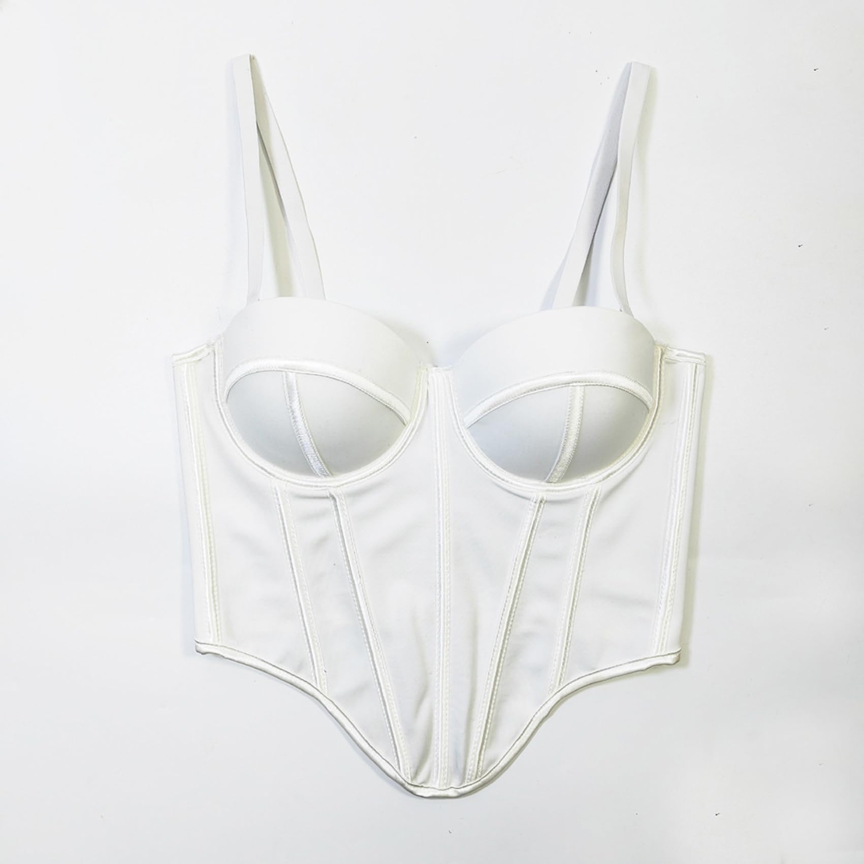 Bustino da donna con reggiseno corto con spalline alla moda per feste Clubwear reggiseno slim gilet costume