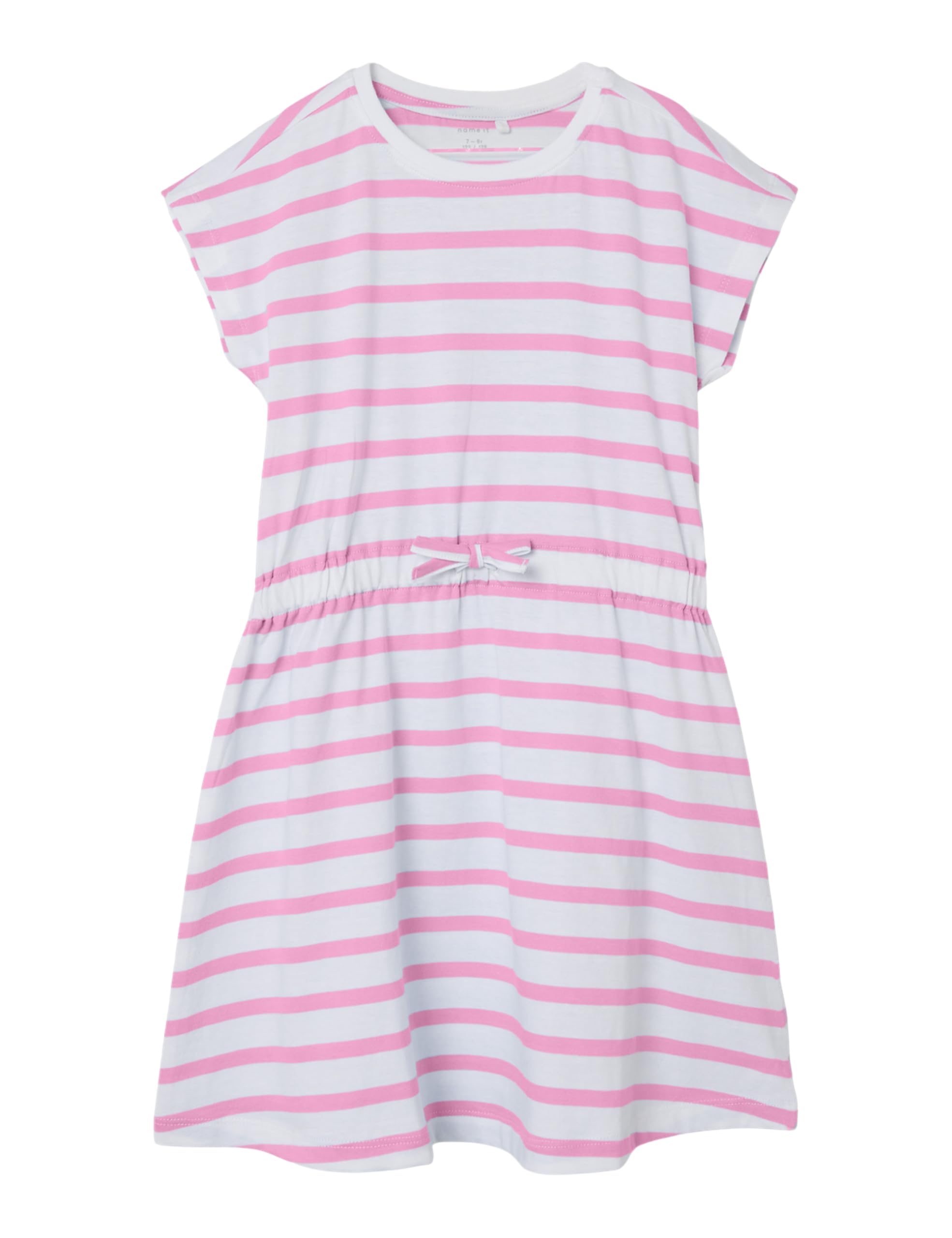 NAME IT Girls' Nkfmie SS Dress Noos 116 Pink Frosting