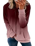 Women's Pullover Hoodies Teen Girls Trendy Fall Fashion Tops Hooded Sweatshirts