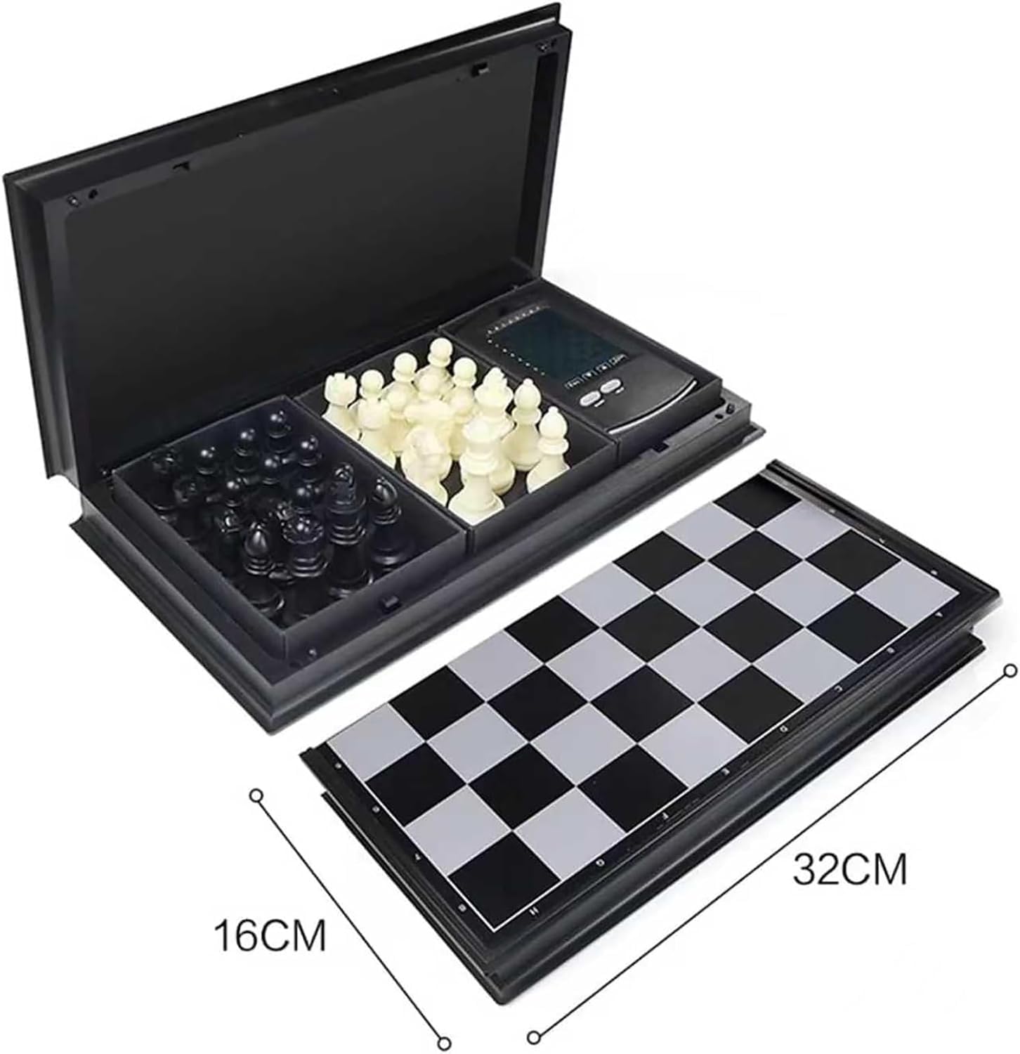 Échiquier électronique Portable, échiquier Informatisé, Avec Stylet, Réglages Horizontaux à Plusieurs Niveaux, Pliable Pour Un Rangement Pratique, Pour Les Amateurs D'échecs Et Toute La Famille