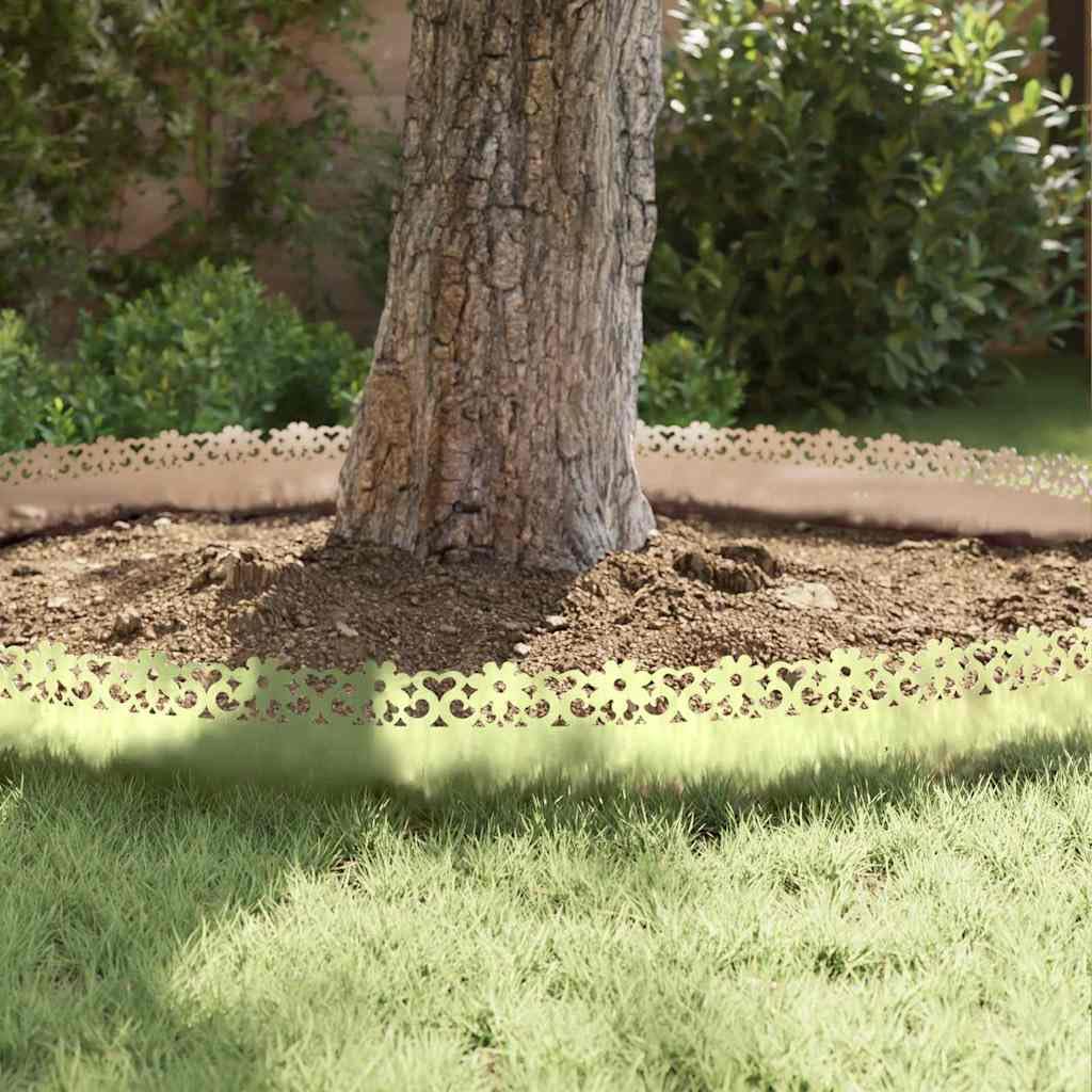 10 x bordes de césped de acero inoxidable plateado 103 x 0,05 x 22 cm, borde de metal para jardín y caminos, robusto borde de césped resistente a la intemperie, moderno borde de corte para