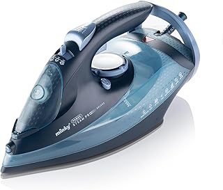 Minky Steam Iron, Steam Pro+ Range, 3000W, 250ml Water Tank, 20-30g/min Continuous Steam Rate, 0.6-1.0g/time Burst of Steam Rate, 4 Bar Pressure, Steam Burst Function, Anti-Drip, Anti-Calc, Blue