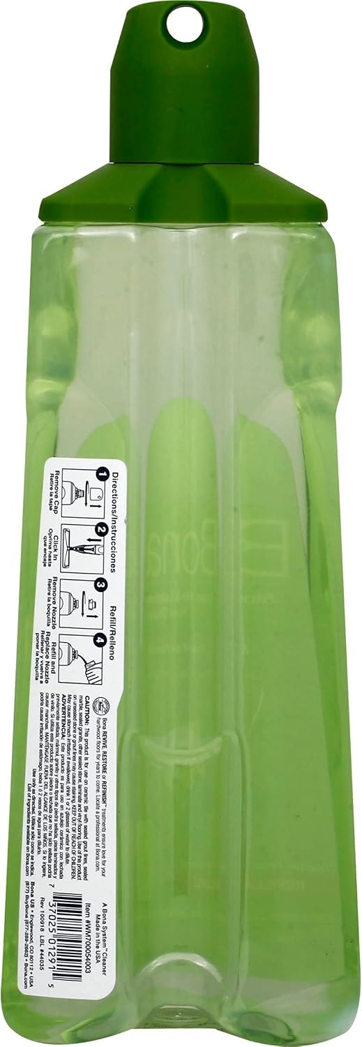Bona Multi-Surface Hard Floor Cleaner Spray Mop Cartridge-34 fl oz - Unscented-Refillable - Residue-Free Floor Cleaning Solution Spray Mops - Stone, Tile, Laminate, & Vinyl Floors (Pack of 2) image 2