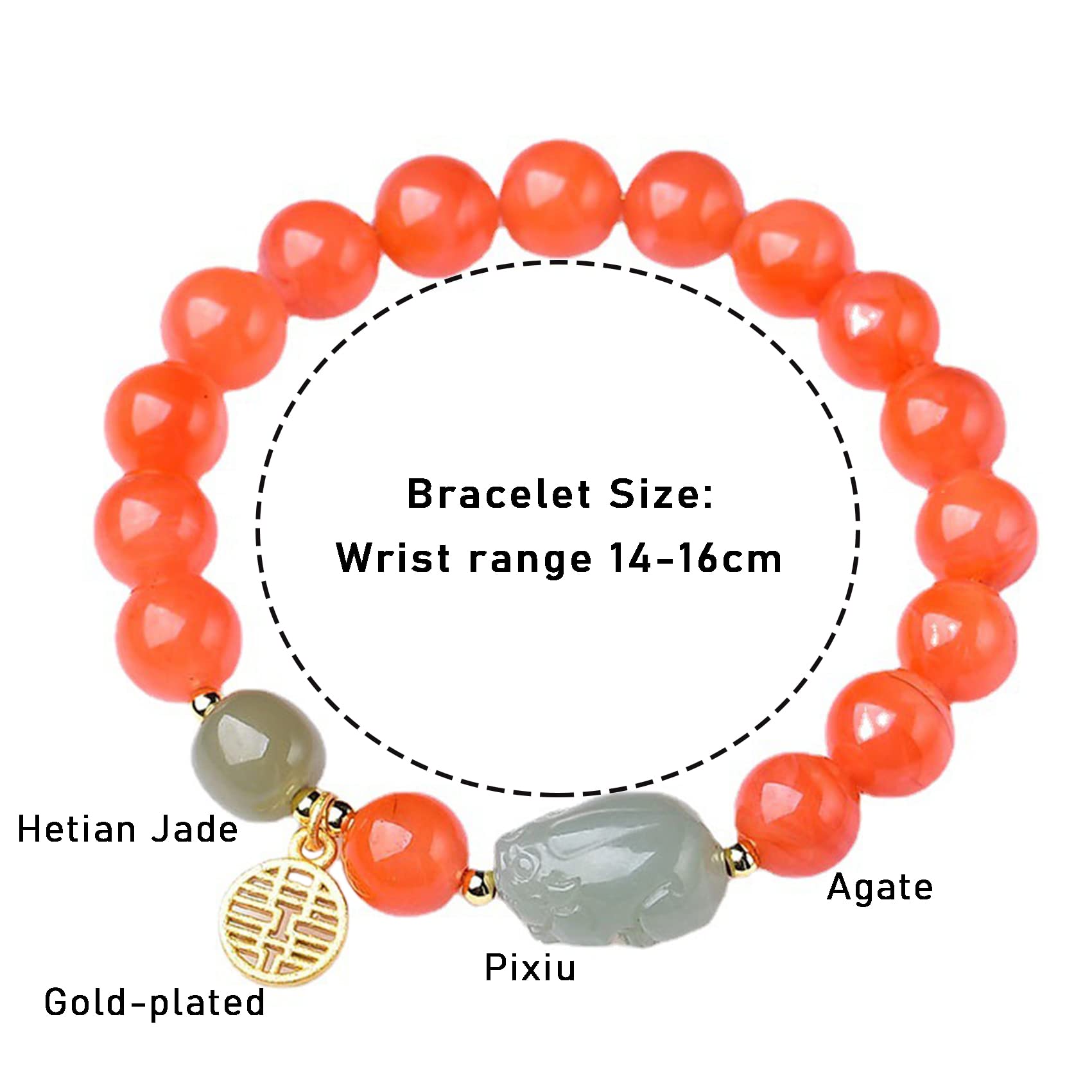 bransoletka, Bransoletka Jadeit Urok Fortuny Hetian Amulet Kryształowa Czakra Kamienie Naturalne Talizman(10mm)