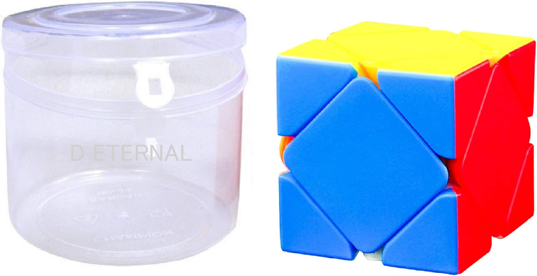 D ETERNAL Magic Skewb Cube High Speed Stickerless Cube Puzzle Toys (Skewb)