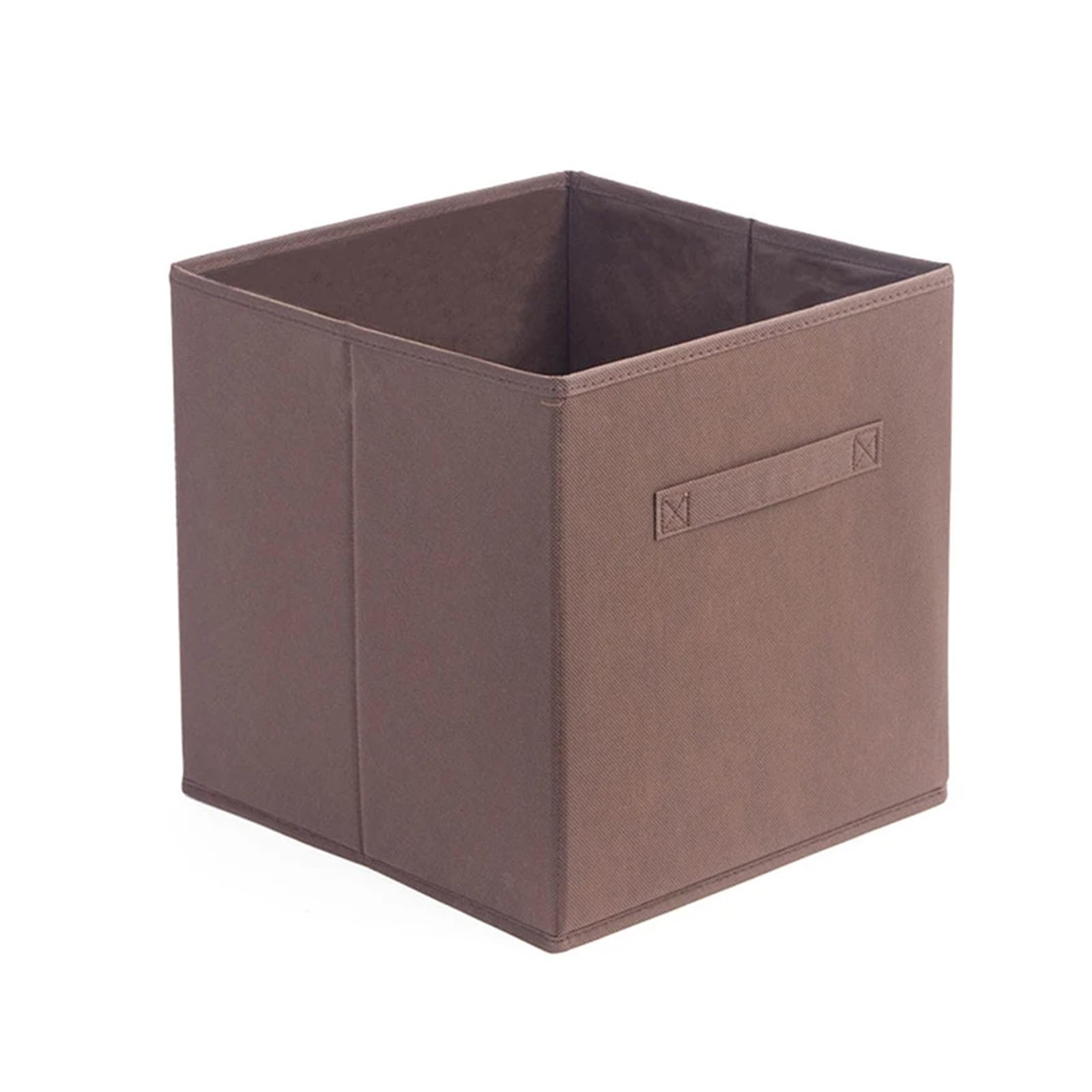 MFESFCS Canvas Storage Boxes With Handle Basket Non-woven Folding Fabric Box Cube Sundries Organizer Storage Bins(A8)