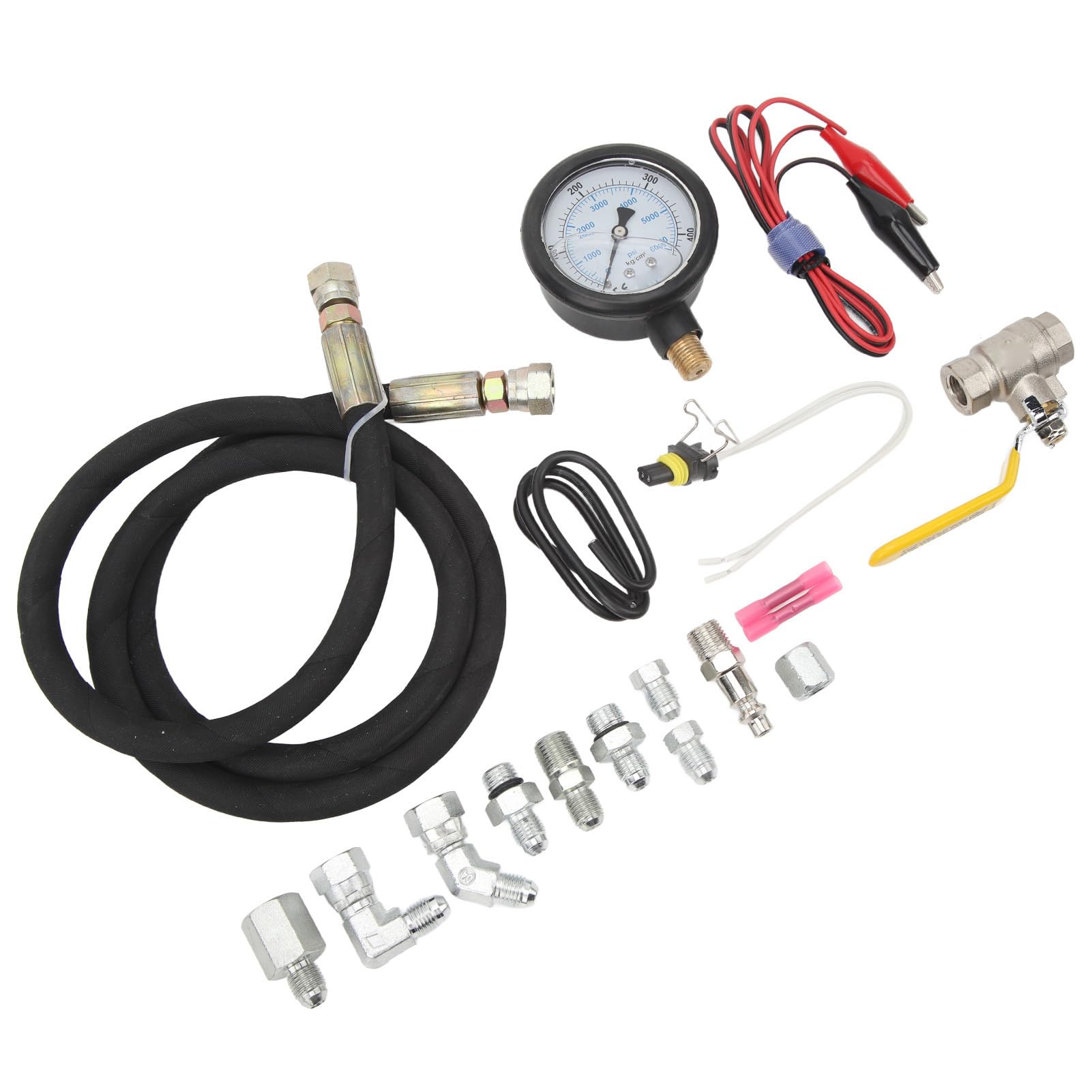 Dilwe Strumento di Test Hpop Kit di Strumenti per Test di Perdite d'Aria in Gomma, Acciaio e Rame con Tubo da 6000 PSI e Tubo da 5800 PSI per Diagnosi IPR del di Olio Ad Alta Pressione su 6.0L 7.3L